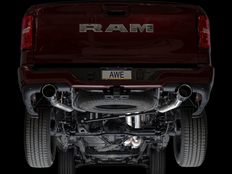 RAM 1500 Performance Exhaust - AWE Tuning - 0FG Catback Touring - Chrome Silver - `25-`27